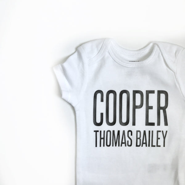 Personalized Name Shirt - WHITE - Dotboxed
