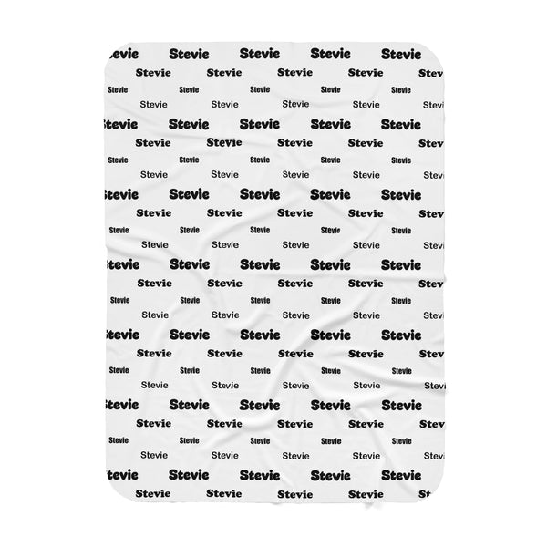 Personalized Name Swaddle Blanket - STEVIE Font style