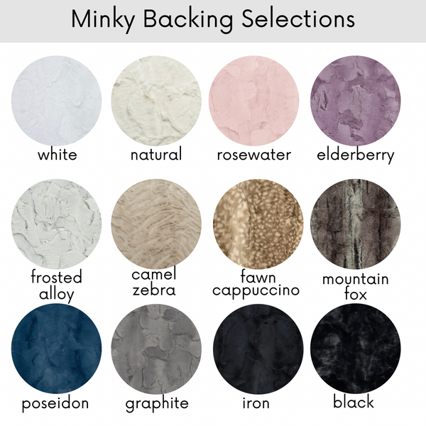 Black Cats on Blush Pink - Minky Blanket
