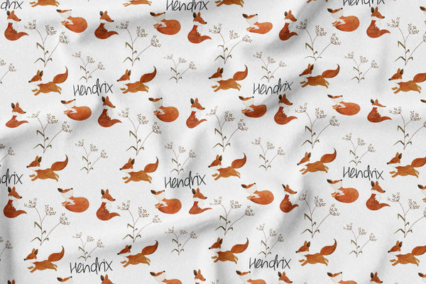 Personalized Name Minky Blanket -  FOX