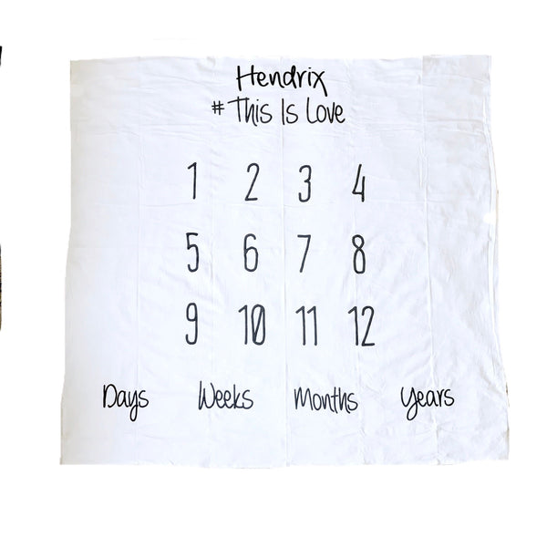 ADD PERSONALIZATION FOR ANNIVERSARY BLANKETS - ADD A NAME - Dotboxed