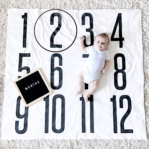 ANNIVERSARY BLANKET - BIG + BOLD NUMBERS - Dotboxed