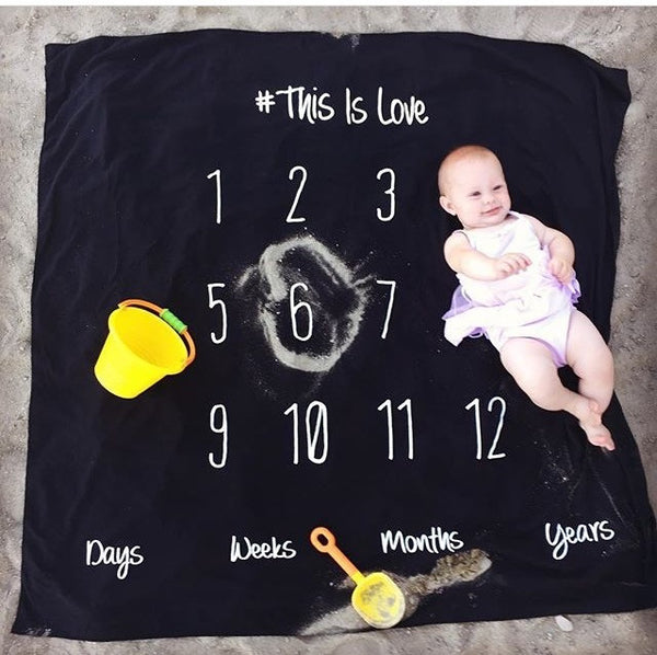 ANNIVERSARY BLANKET - THIS IS LOVE - BLACK COLOR - Dotboxed