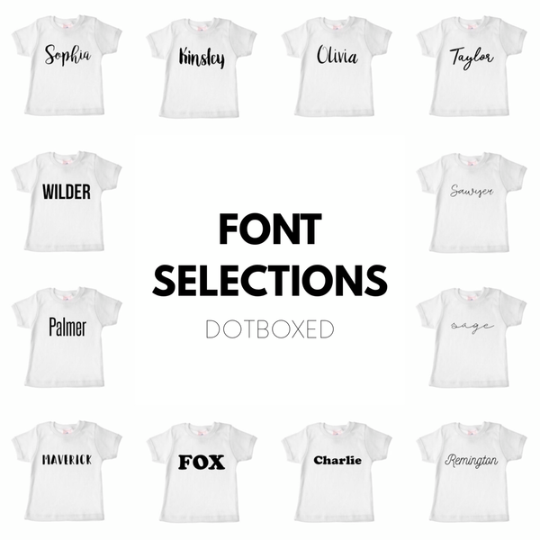Personalized Name shirt - charcoal - Dotboxed
