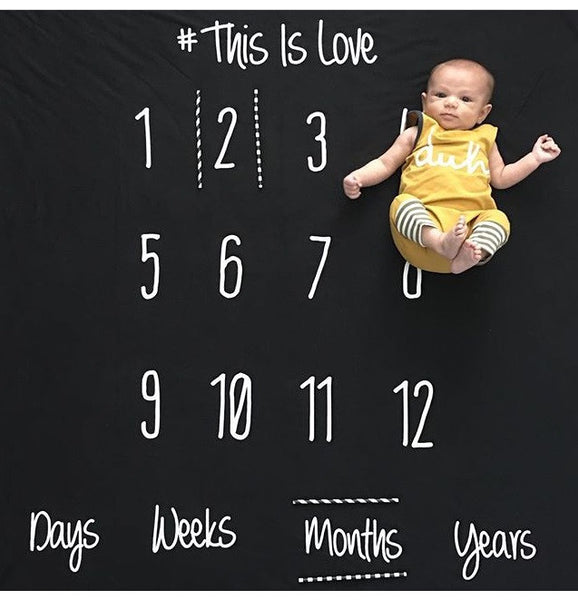 ANNIVERSARY BLANKET - THIS IS LOVE - BLACK COLOR - Dotboxed